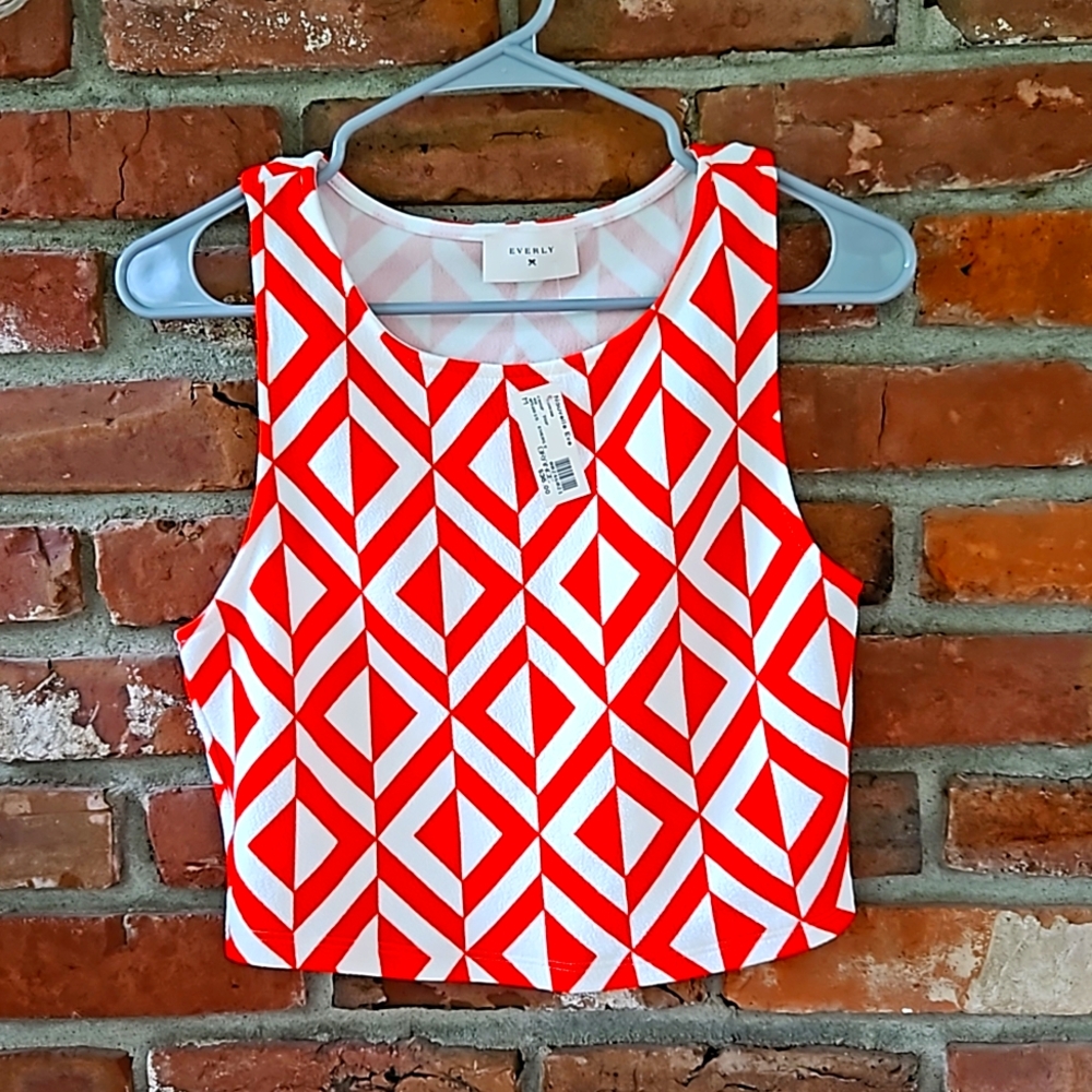 EVERLY - CROP TOP & SKIRT NWT